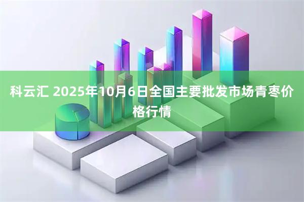 科云汇 2025年10月6日全国主要批发市场青枣价格行情