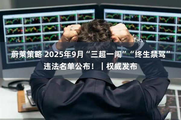 蔚莱策略 2025年9月“三超一闯”“终生禁驾”违法名单公布！｜权威发布
